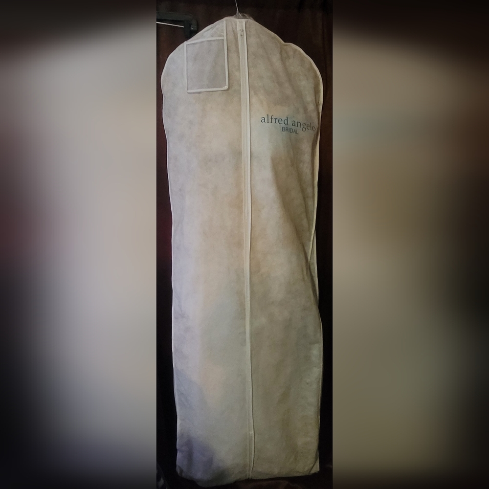 Alfred Angelo Strapless Satin Wedding Dress - Picture 2 of 16